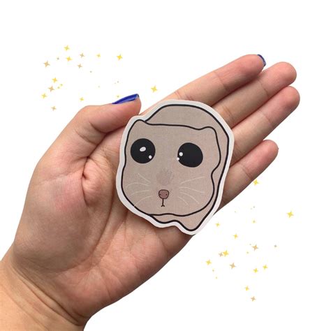 Sad Hamster Big Eye Hamster Meme Sticker - Etsy