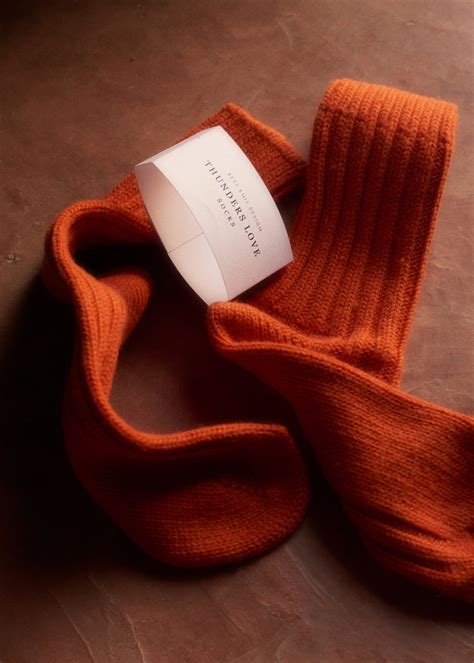 Thunders Love WOOL COLLECTION Solid Orange Socks | Orange socks, Socks ...