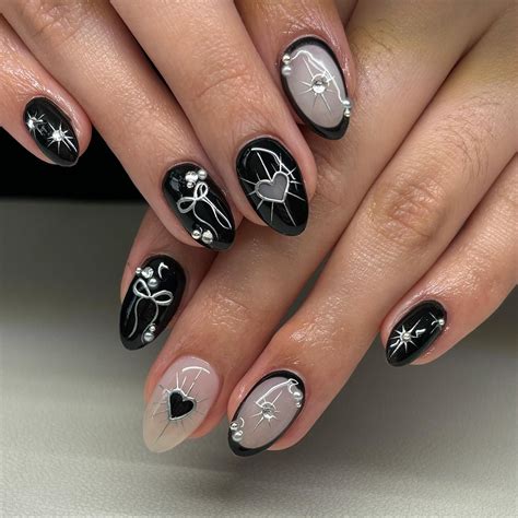 Gothic Romance Nail Inspo | Nail art, Fake nails, Grunge nails