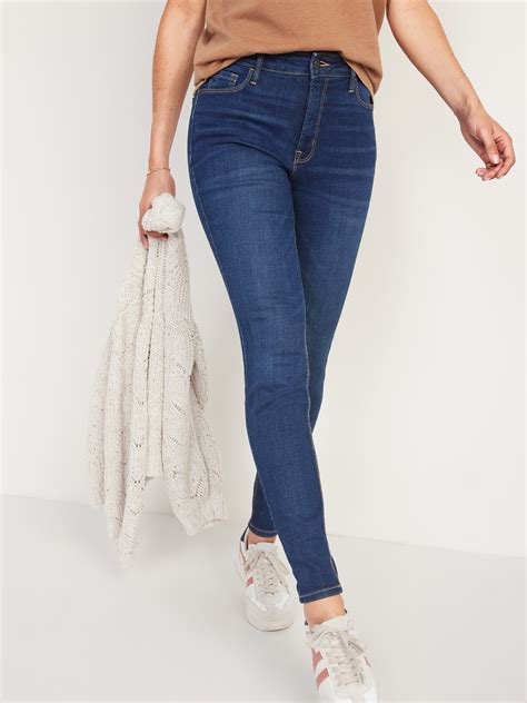 High-Waisted Dark-Wash Rockstar Super Skinny Jeans for Women | Old Navy