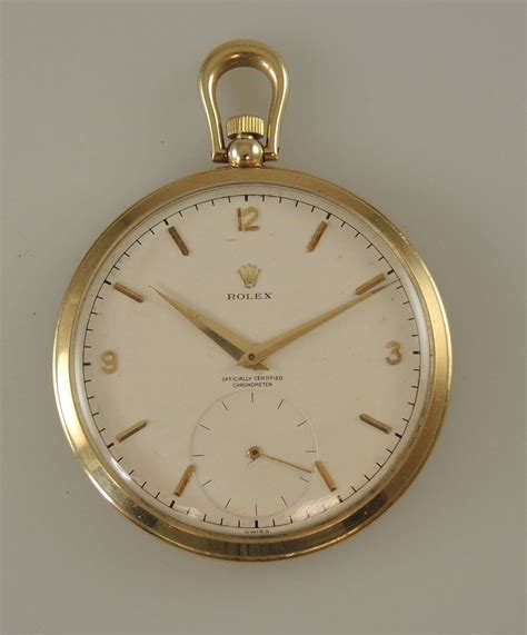 14K gold Rolex pocket watch. Officially Certified Chronometer c1989 in ...