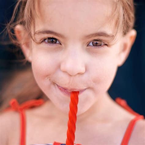 There Are Reusable Straws That Look Like Red Licorice Vines