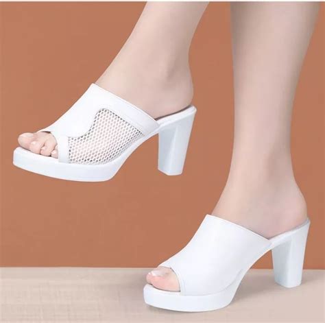 Sabot Damita Donna In Pelle - Stampa Cervo Moro, Ciabatte Flat Comode - Made In Italy - Foto 3