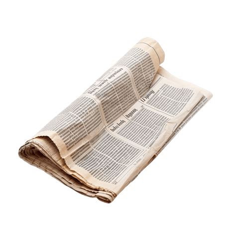 Newspaper Isolated On Transparent Background, Color Newspaper, Digital ...