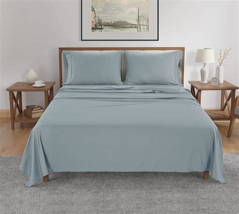 Amazon.com: Lefoyer Organic Cotton Twin Sheet,Percale Weave, 3-Piece ...
