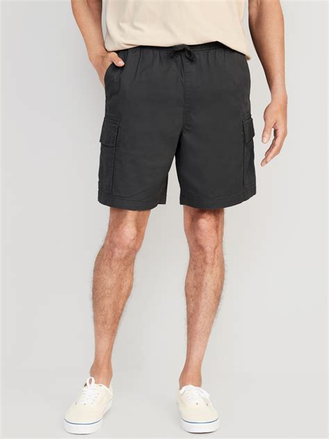 Black Cargo Shorts Men