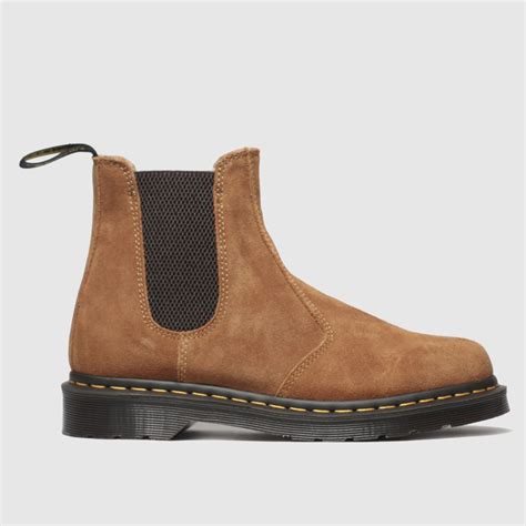 Dr Martens Tan 2976 Suede Chelsea Boot Boots - ShoeFreak