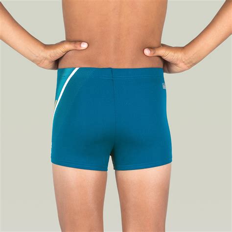 Boys’ Swimming Trunks - Fitib - Line Blue / Beige NABAIJI | Decathlon