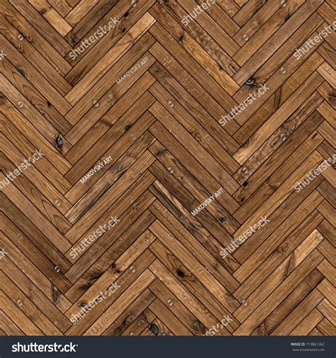 Seamless Texture Wood Parquet Herringbone Floor Stock Photo 719861362 ...