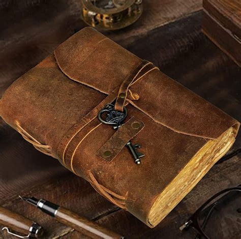 Vintage Style Personalized Leather Journal Antique Handmade Bound ...