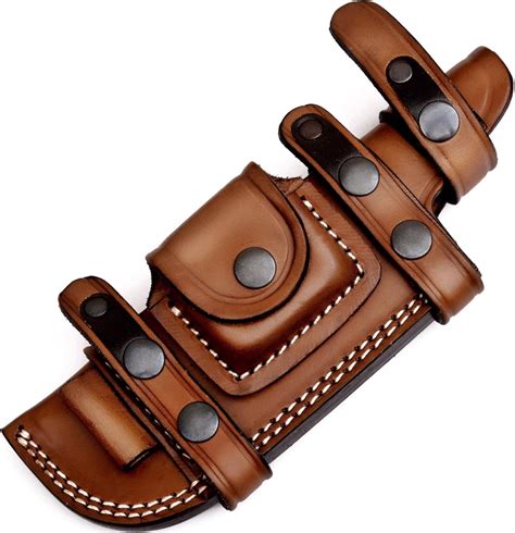 Ottoza TOP Grain Leather Knife Sheaths for Fixed Blade Knives, Right ...