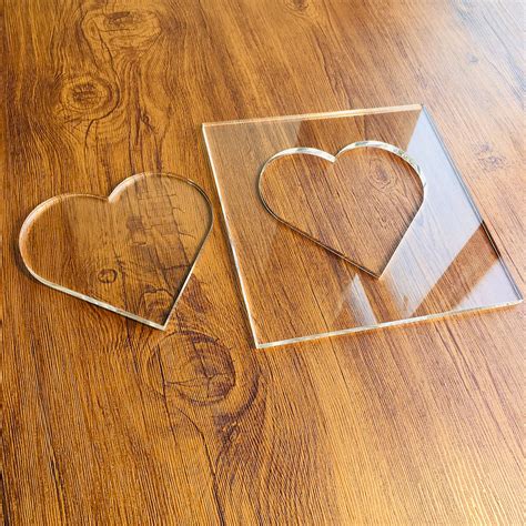 Heart Stencils Router Template Set Circle Oval Acrylic Inlay Templates ...