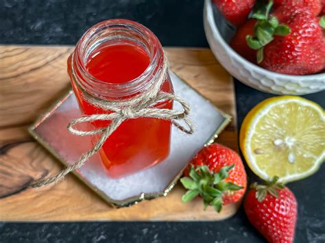 Quick & Easy Homemade Strawberry Simple Syrup Recipe