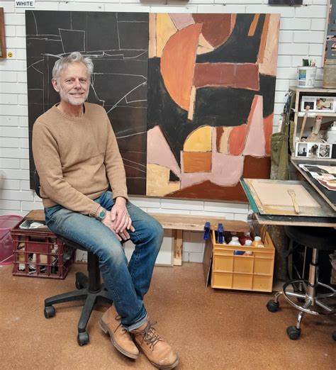 At Stain Studio preparing for Amalgam exhibition 2024 - Stephen Glover