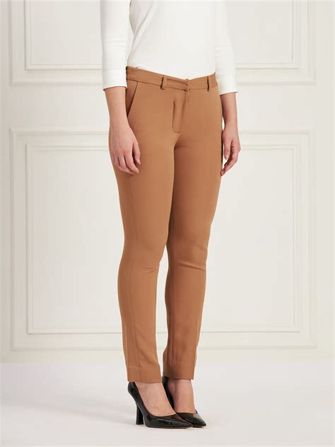 Buy Earnest Mid Rise Slim Pants-Beige Color | Pants for Women | SALT Attire
