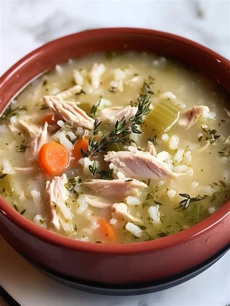 Savor Classic Turkey and Rice Soup for Cozy Comfort Days - Charlee Recipes