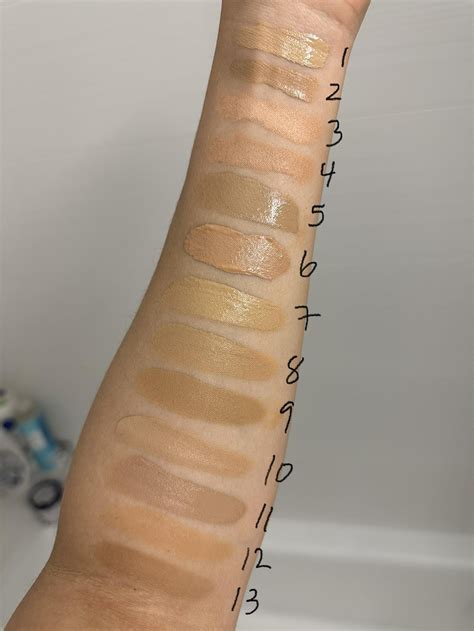 Foundation swatches for light-medium / medium shades : r/OliveMUA
