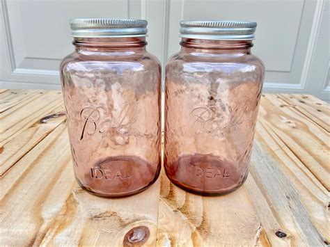 Rose Pink Ball LIMITED EDITION Mason Canning Jars NEW 32 oz Quart Vint ...
