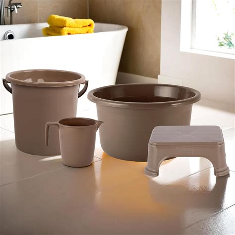 Kuber Industries Set of 4 Bathroom Combo Set | Bathing Set | Bathware ...