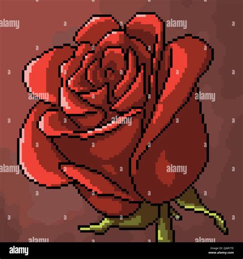 How To Draw A Rose In Pixel Art