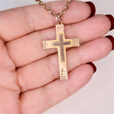 Antique Australian 9ct Rose Gold Willis and Sons Crucifix circa 1910 ...