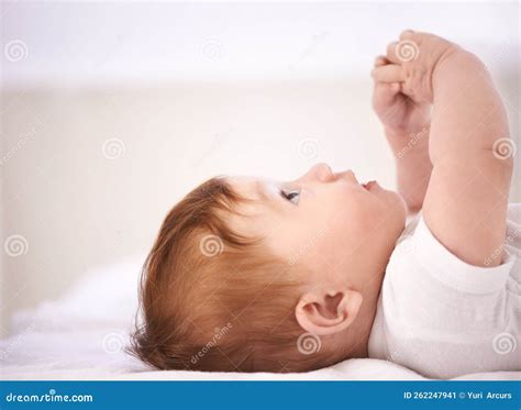 Filled with Awe and Wonder. a Cropped Shot of an Adorable Baby Girl ...