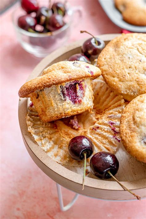 Cherry Muffins Recipe - Dinner, then Dessert