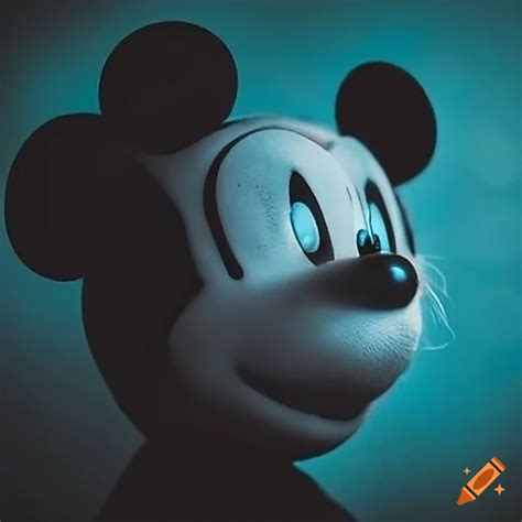 Sad Mickey Mouse Kicking A Rock