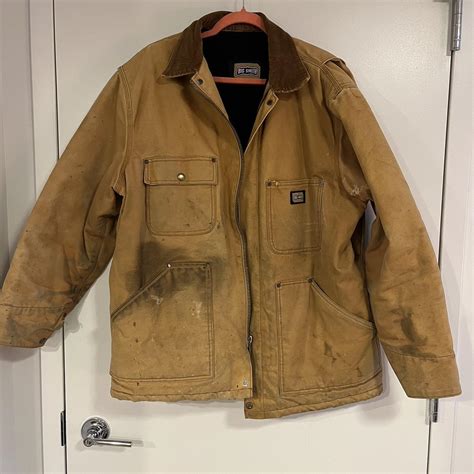XL Big Smith lined canvas work coat - Depop