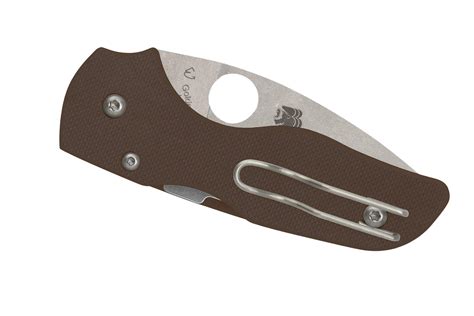 Spyderco Lil' Native CPM 15V Compression Lock C230GPBN15V Brown G10 ...