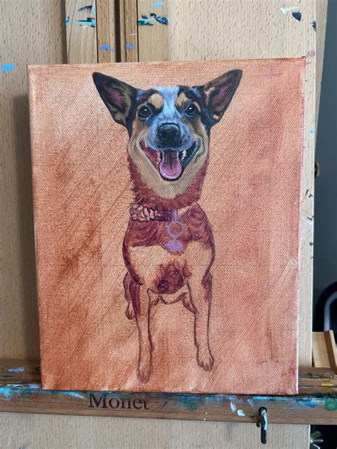 Pawgress report on a recent pet portrait. Commissions are open! Send me ...