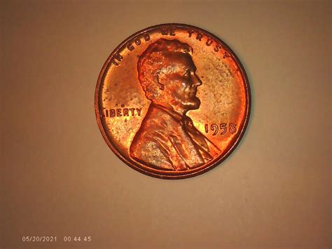 1958 Lincoln Wheat Penny Doubled Die Obverse DDO Very high mint state ...
