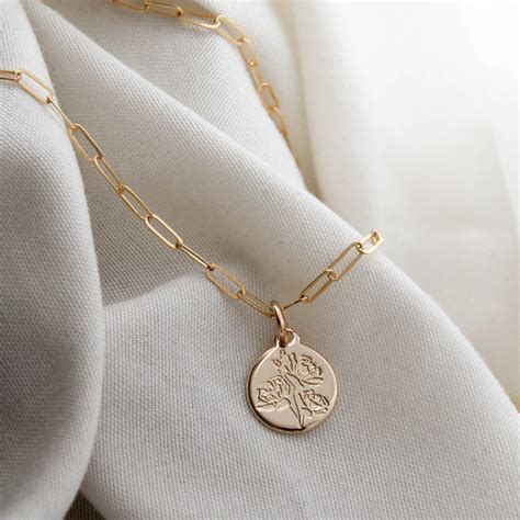 Oregon State Flower Necklace 14k Gold or Sterling Silver | Etsy