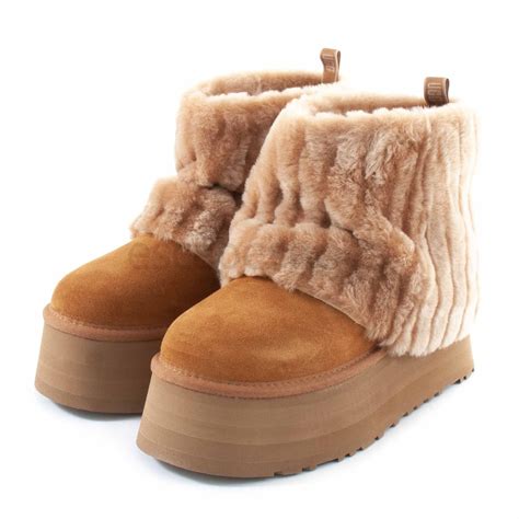 Boots UGG Classic Mini Sherpa Corduroy Chestnut 1130570 | Cute uggs ...