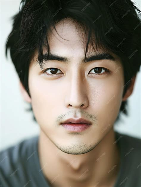 Handsome South Korean Male Actor with Square Face and Flawless Skin in ...