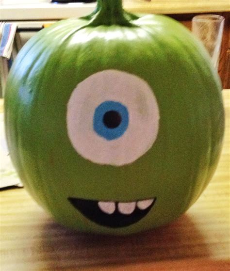 Mike Wazowski Pumpkin Carving Template