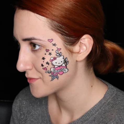 Hello Kitty Face Paint
