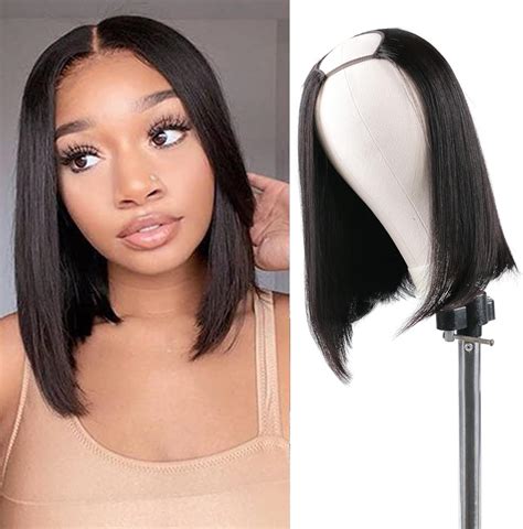 huarisi Huairisi Upart Wig Bob Straight Hair for Black Women, 12 inches ...