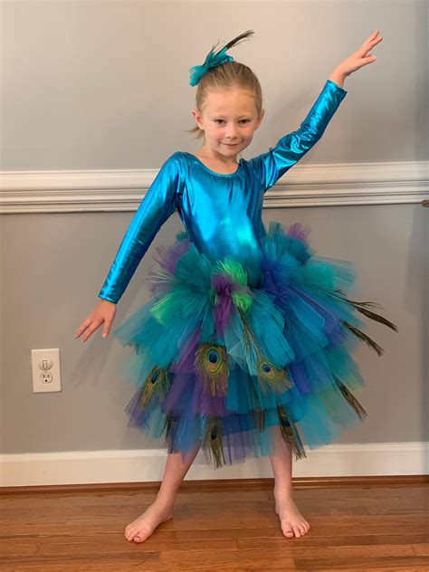 Homemade Peacock Tutu Costume
