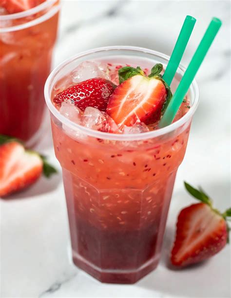 Homemade Strawberry Acai Lemonade