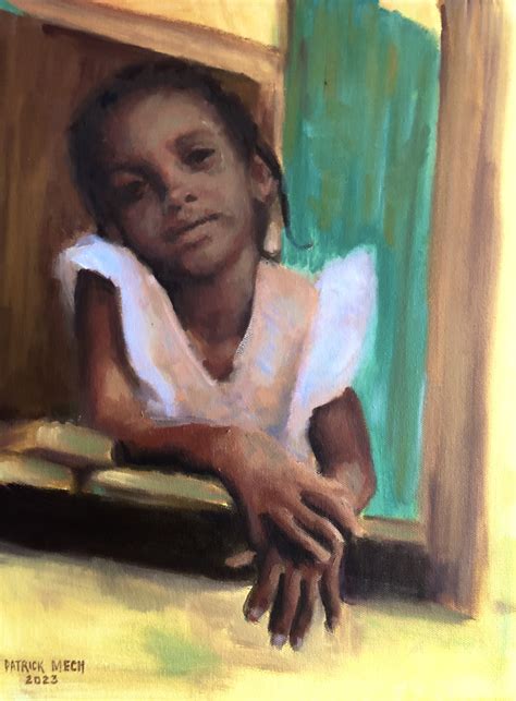 The Girl at the Window 12" x 16" — Patrick Mech Art