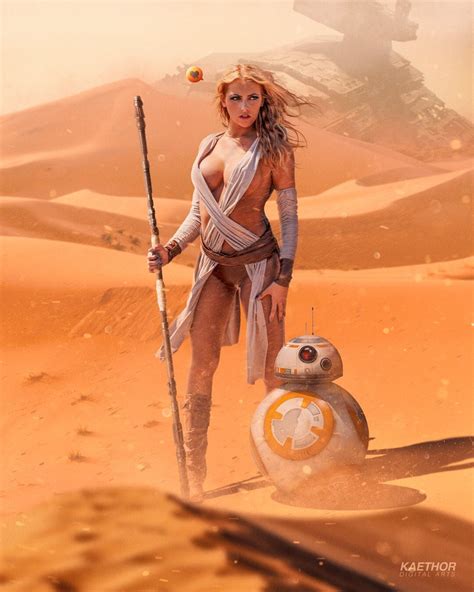 Rey Skywalker Sexy Cosplay R2-d2 Star Wars Poster - Etsy
