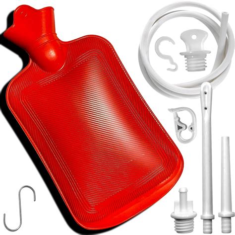 Amazon.com: 2 Quart Home Enema Bag Kit with Hose Tips and Water Flow ...
