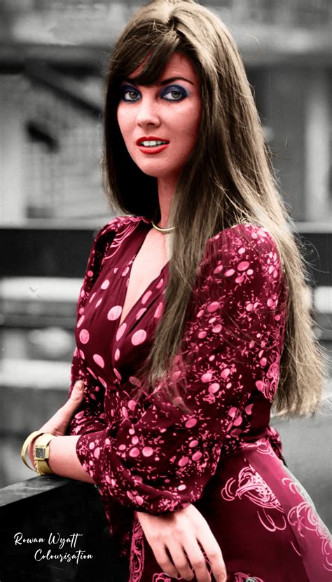 Caroline Munro c1970s Colourised by RowanWyattArt on DeviantArt