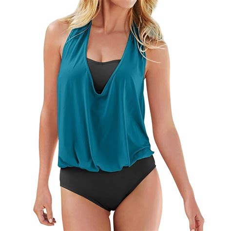 TODOZO Swim Suits for Women 2025 2 Piece Tankini Swimsuits for Women ...