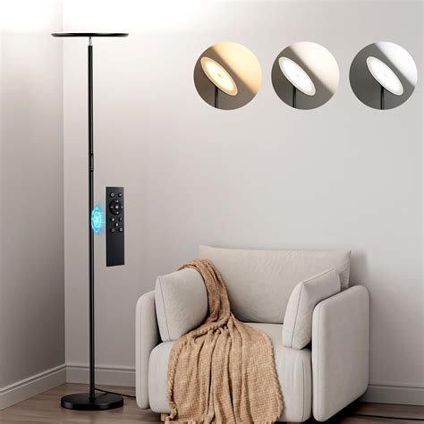 PreeOtti Modern LED Floor Lamp - Remote & Touch Control, 40W/2400LM Sky ...
