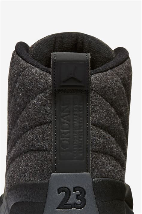 Air Jordan 12 Retro Wool 'Dark Grey & Black' Release Date. Nike⁠+ SNKRS