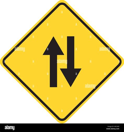 Two way traffic sign hi-res stock photography and images - Alamy