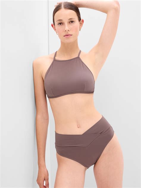 Gap High-Neck Bikini Top brown - 801179062