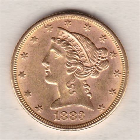 1883 USA Gold Five Dollars | Dorset Coin Company